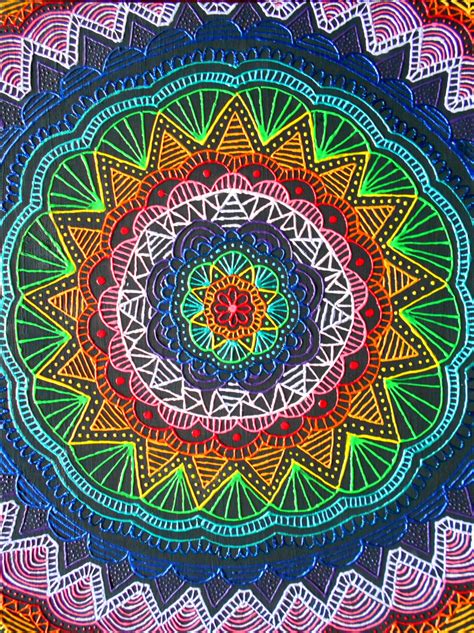 Psychedelic Psychiatrist Rainbow Mandala Mandala Mandala Art