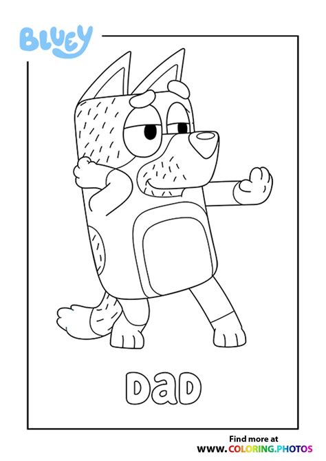 Bluey Coloring Pages For Kids Free And Easy Print Or Download
