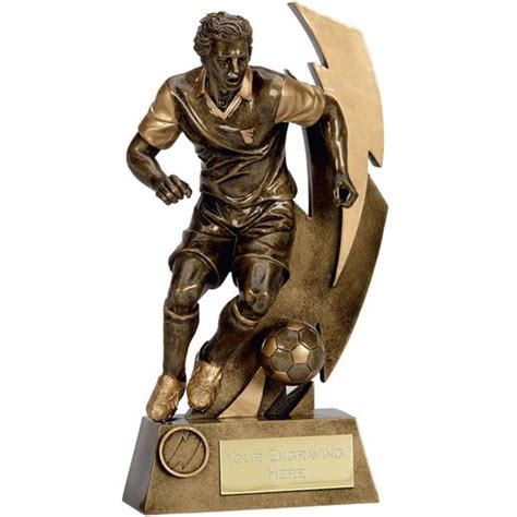 Gold Flash Action Footballer Trophy 265cm 105