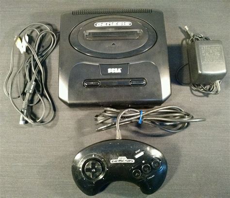 Sega Genesis Model Ii 2 Console Complete W Oem Wires And Controller