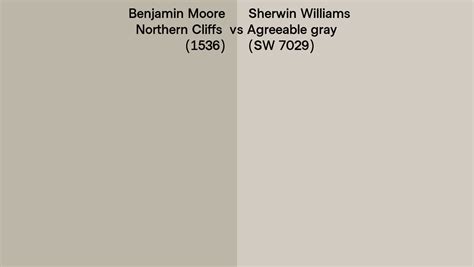 Benjamin Moore Northern Cliffs Vs Sherwin Williams Agreeable