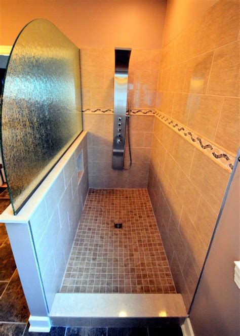 Potomac Falls Master Bath Remodel With Rain Glass Shower Tower 2