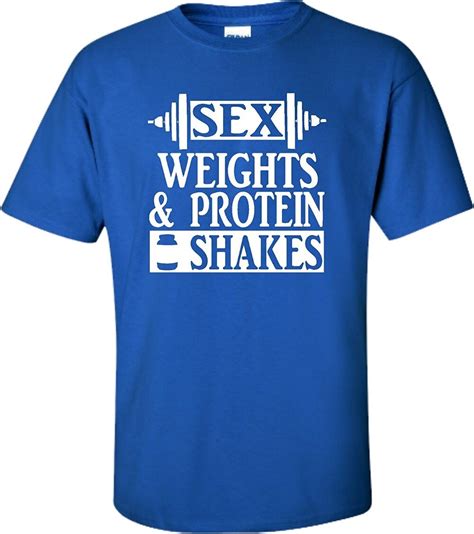 Adult Sex Weights And Protein Shakes Funny Workout Gyms T Shirt Funny