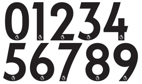 Football Number Font