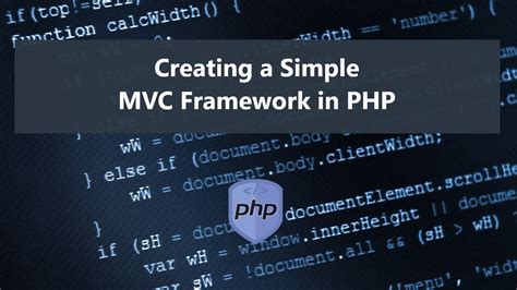 Creating A Simple Mvc Framework In Php Tutorial Sourcecodester