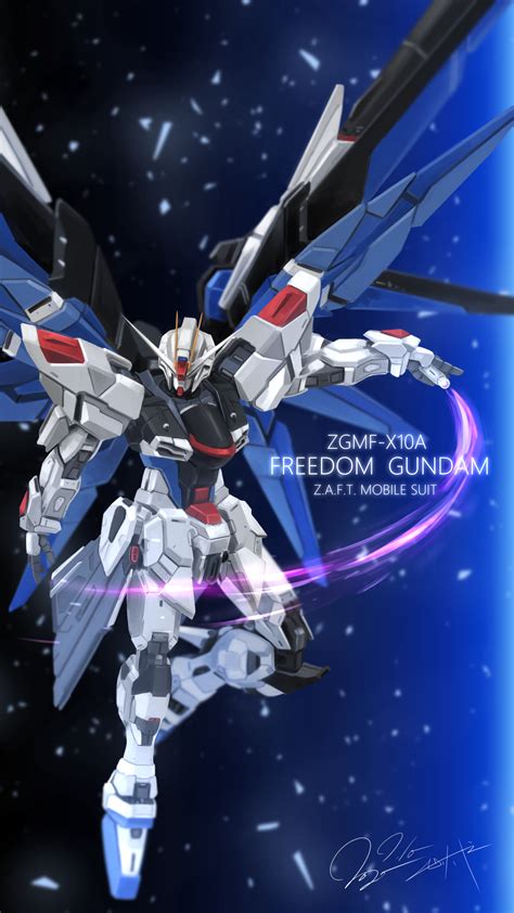 Freedom Gundam Mobile Suit Gundam Seed Mobile Wallpaper By K Srzw