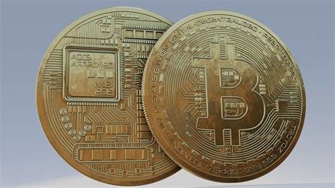 Bitcoin Token Coin With 8k Pbr Textures 3d Model Cgtrader
