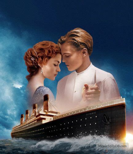 Titanic Promotional Art With Leonardo Dicaprio And Kate Winslet