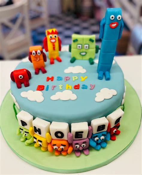 Numberblocks Themed Celebration Cake From The Award Winning Candied