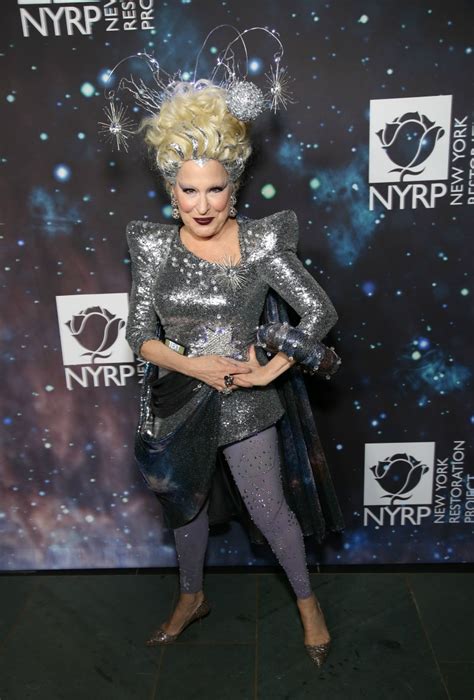 Bette Midler Shows Off Mini Dress And Tights For Epic Halloween Look