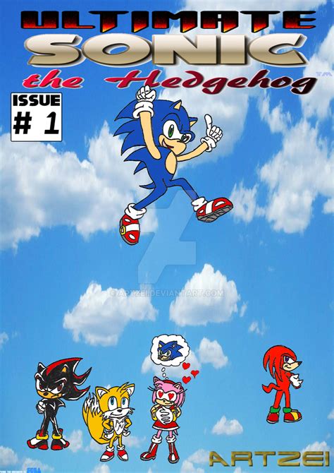 Ultimate Sonic The Hedgehog 1 Cover Art Complete By Artzei On Deviantart