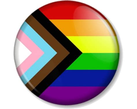 Progress Pride Flag Pin Button Badge Various Sizes Available Etsy