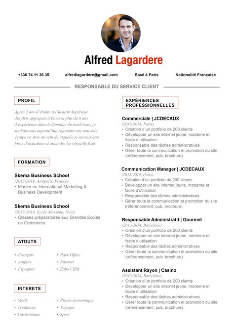 A cv is generally used when applying for a position in academia while a resume is generally used when applying for a position in industry non profit and. CV Traditionnel - Conformiste | Nationalité française, Expérience professionnelle, Portfolio