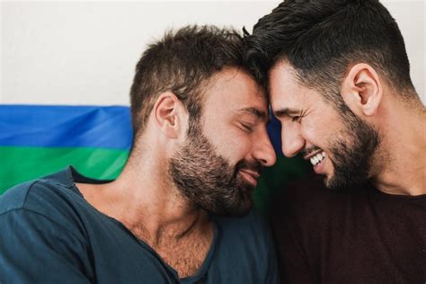 Premium Photo Young Gay Men Couple Having Tender Moment Together At Home