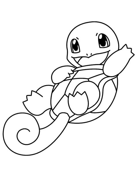 Dibujos de Pokémon Squirtle para Colorear para Colorear Pintar e