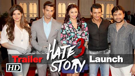 Hate Story Trailer Launch Event Zarine Khan Karan Grover Sharman