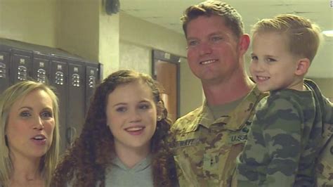 soldier surprises daughter at school after over a year apart cnn video