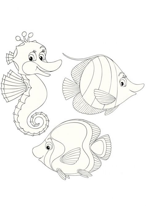 Coloriage Animaux Marins Coloring Pages