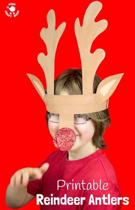 Printable Reindeer Antlers Kids Craft Room