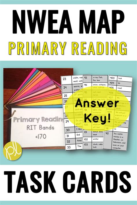 Nwea Map Reading Test Prep Practice Cards Kindergarten First Grade