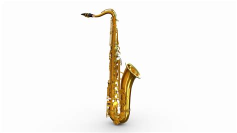 classic saxophone 3d model by red polygon [0384468] sketchfab