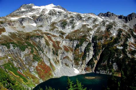 Sahale Peak Over Doubtful Lake Taken From My Stopping Poin Flickr