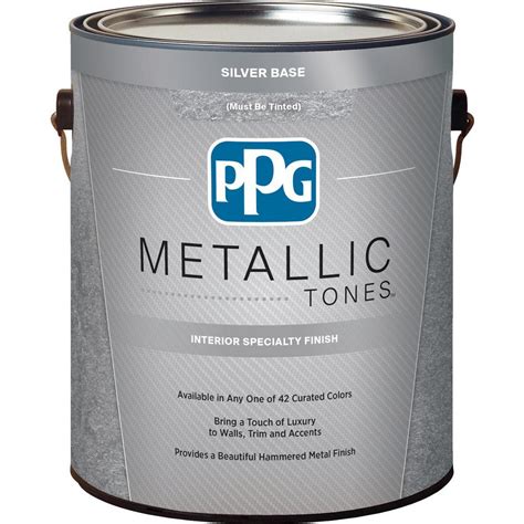 Ppg 1 Gal Silver Metallic Interior Specialty Finish