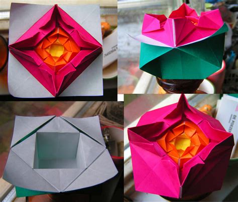 Origami Flower Box By Ivy Juniper On Deviantart