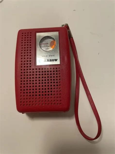 Vintage Radio Am Fm Arrow Model 2601 Solid State Radio Red Color 2199 Picclick