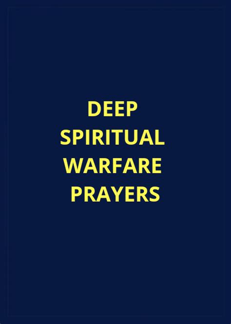 20 Deep Spiritual Warfare Prayers Prayer Points