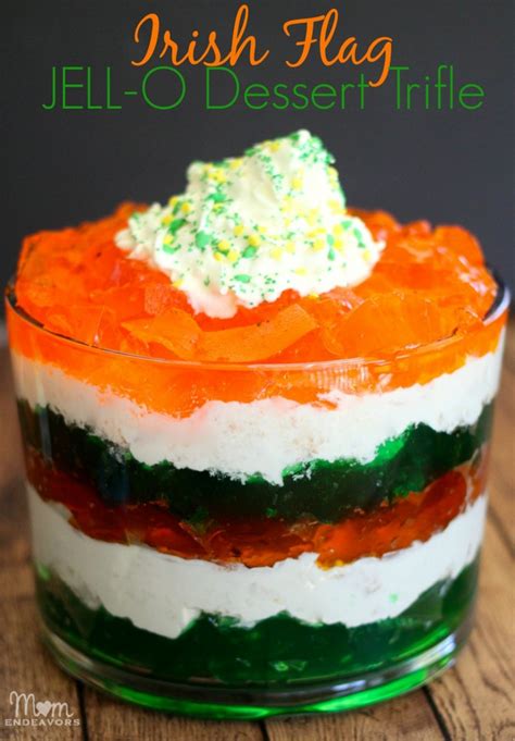 The first traditional irish christmas recipe is spiced beef (irish: St. Patrick's Day Dessert: Irish Flag Trifle