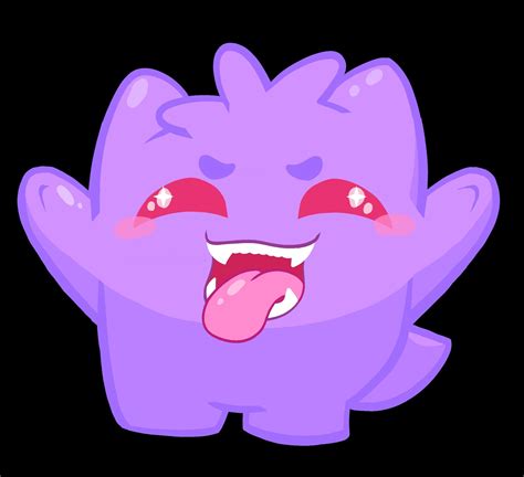 Chibi Gengar Pokemon Twitch Emotes Etsy