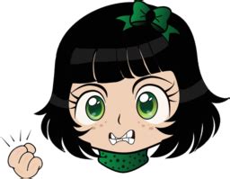 Angry Girl Manga Smiley Emoticon Clipart I Clipart Royalty Free