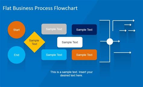 Flat Business Process Flowchart For Powerpoint Slidemodel Theme Loader