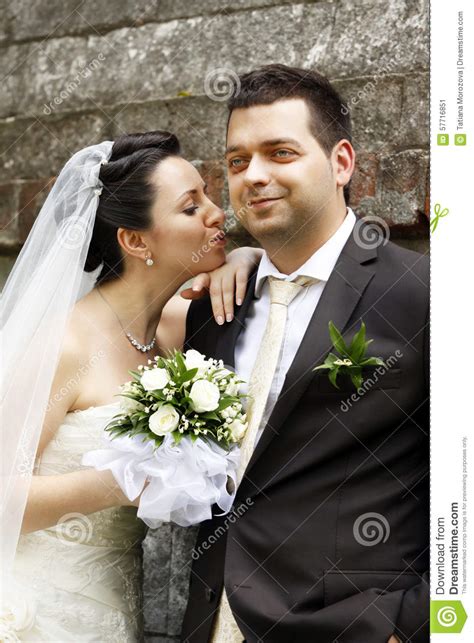 newly married couple stock image image of celebrating 57716851