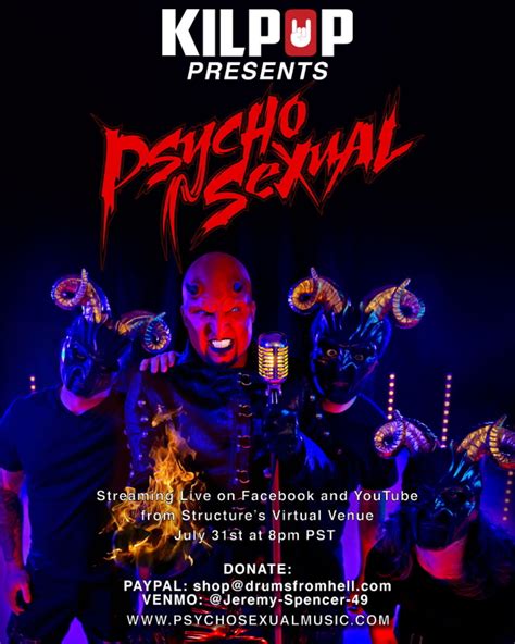 Ex Five Finger Death Punch Drummer Jeremy Spencers Psychosexual To Livestream Concert Tonight