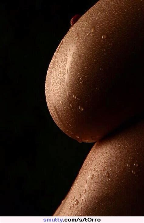 Female Closeup Artistic Breast Nipple Wet