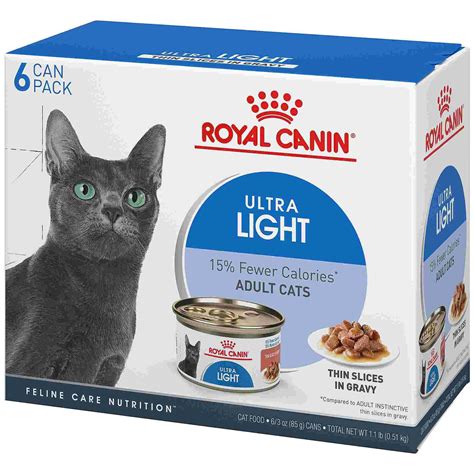 Lots of us can't afford to spend a lot of money on cat food. Royal Canin Feline Health Nutrition Ultra Light Thin ...