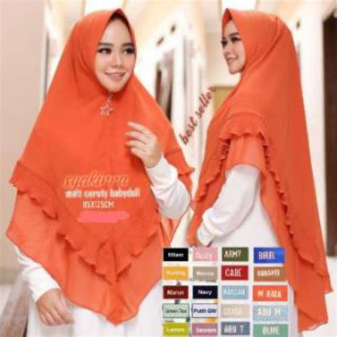 Apalagi kini netizen sedang ramai membahas kocheng oren barbar, karena lazim melihat aksi. Jilbab Khimar Syari Ceruty dua layer Plisket Olivia Jumbo ...