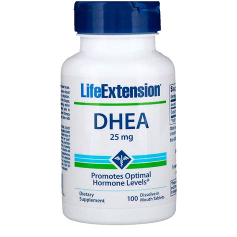 life extension dhea 25 mg 100 dissolve in mouth tablets iherb