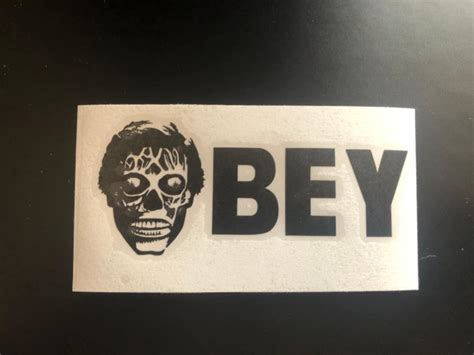 They Live Inspired They Live Obey Vinyl Sticker Decal Etsy