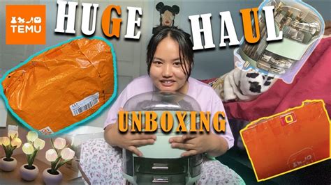 Unboxing Temu Packages L Huge Temu Haul 2023 I Got Everything For Free