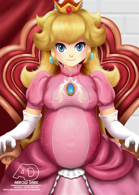 Princess Peach Game Video Game Characters Mario Characters Panty And Stocking Anime Pregnant