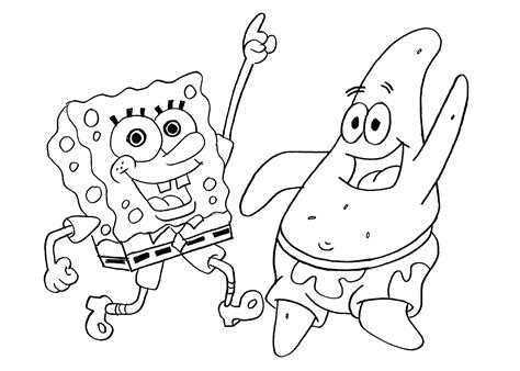 Spongebob Coloring Pages Coloringrocks