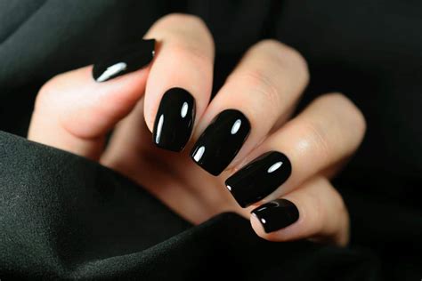 stylish black acrylic nails ️ get chic super cool nails