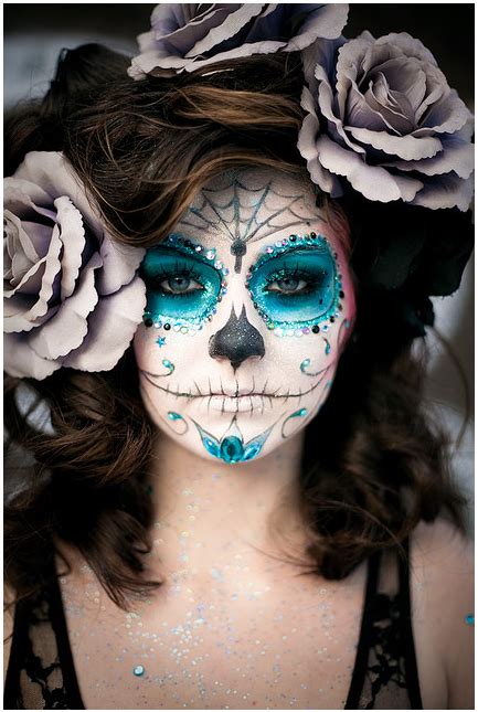 Elena Grey Sugar Skull Makeup