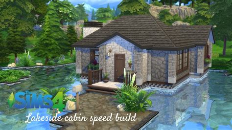 Lakeside Cabin Speed Build┊sims 4 Youtube