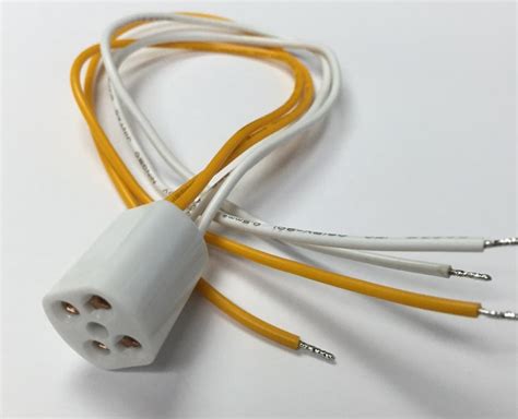 Lse Lighting Brand 4pin T5 Socket With A Wire For Ultraviolet Uv Bulbs