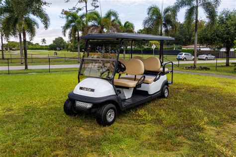Club Car Precedent 6 Pasajeros Efi Gas White Sku 618 Miami Golf