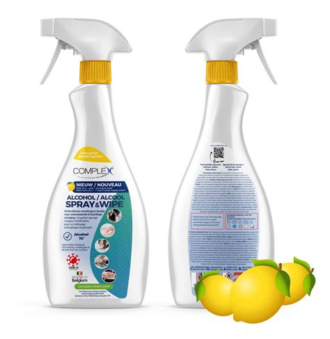 6x Alcohol spray with citrus scent for disinfecting surfaces (500ml-70% alcohol) + free melamine ...